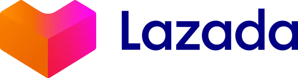 Lazada's logo on MILK's website.