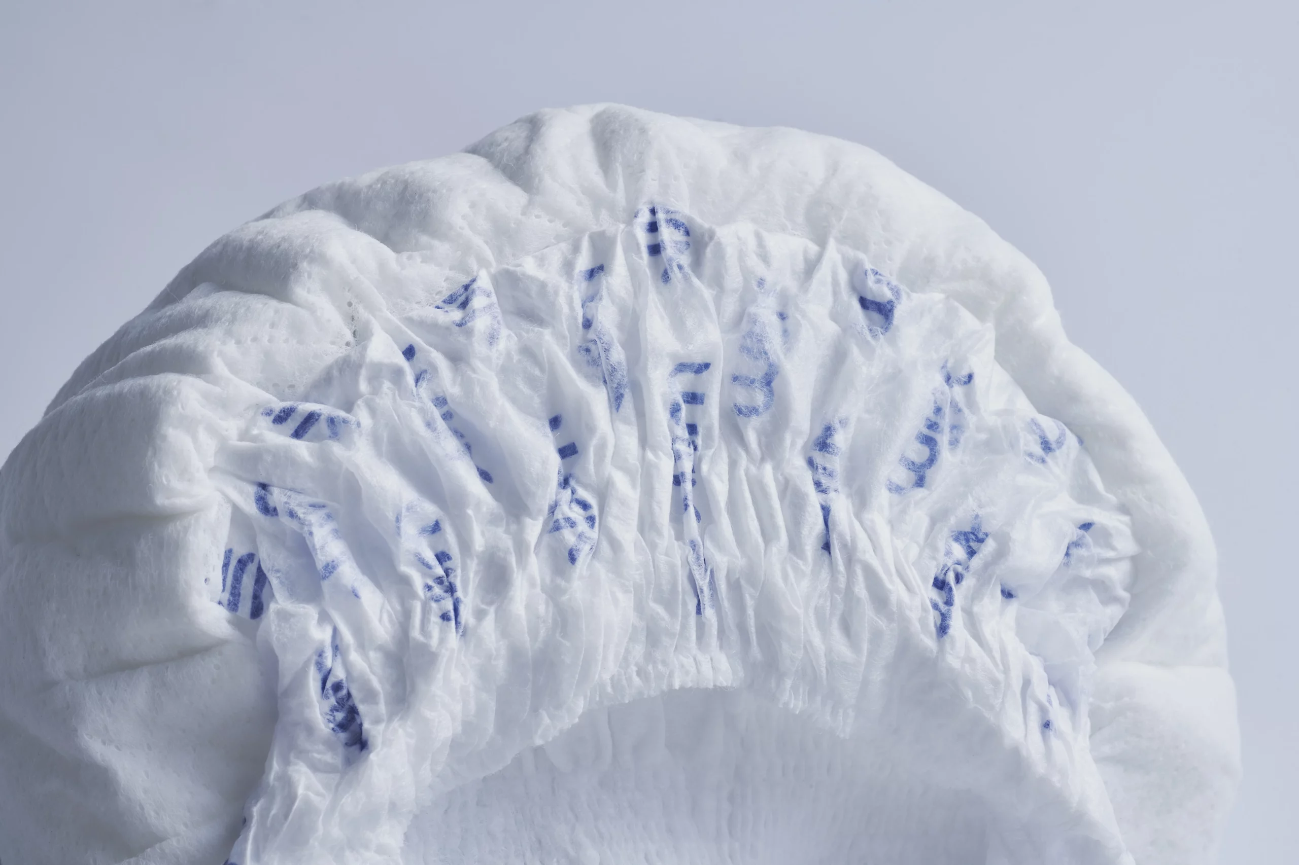 Closeup of the MILK diaper.